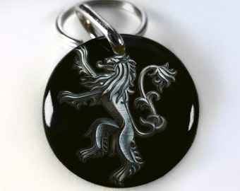 Dog ID Tag Pet id tags Unique pet tags games of thrones lannister