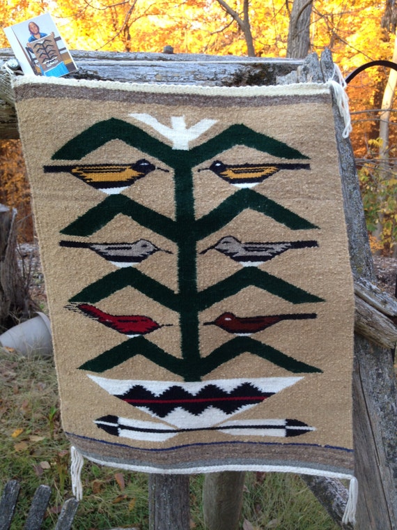 Items similar to Vintage Native American, Rug, Navajo, Wall Hanging