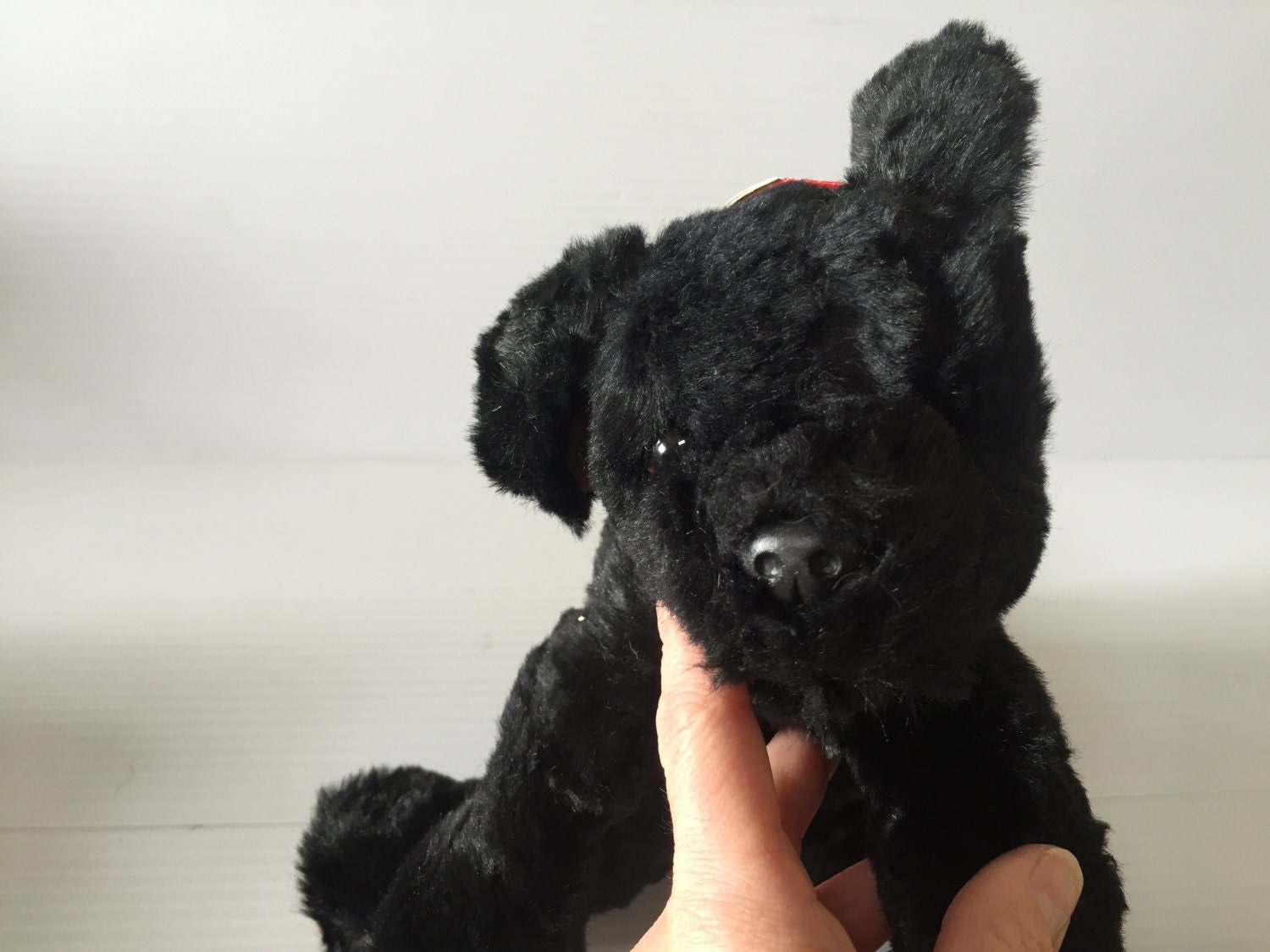 small black dog stuffed animal