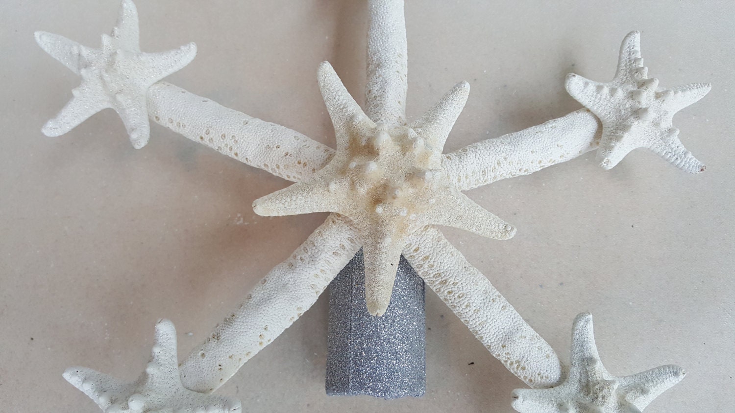 Starfish Tree Topper Natural Gold or Silver by ParadiseBridal