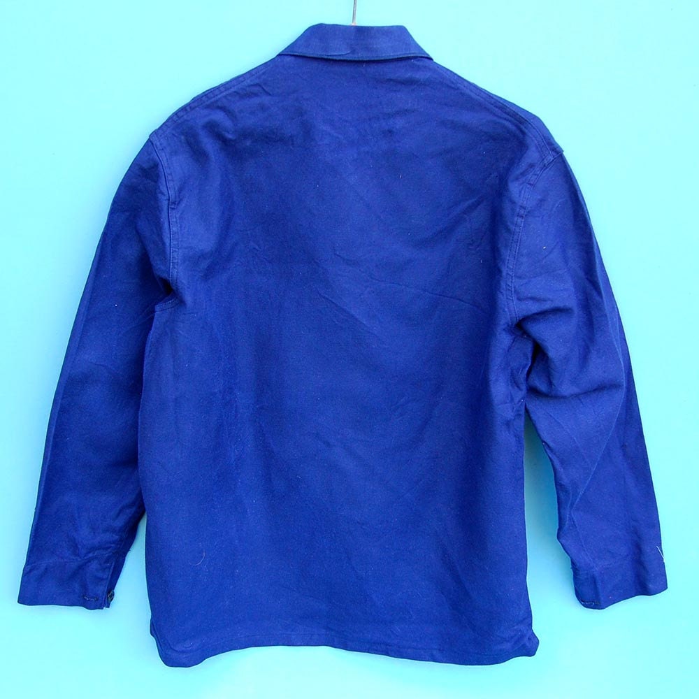 Vintage French chore jacket Bleu de travail French blue