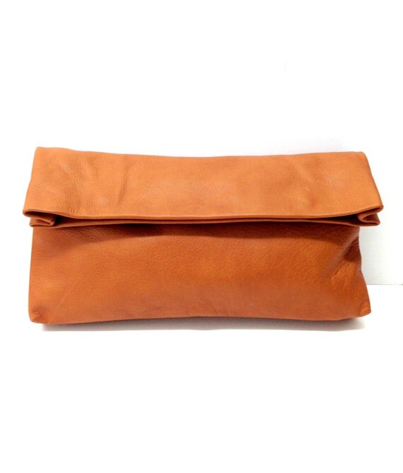 Sale Brown leather handbag Leather evening bag leather