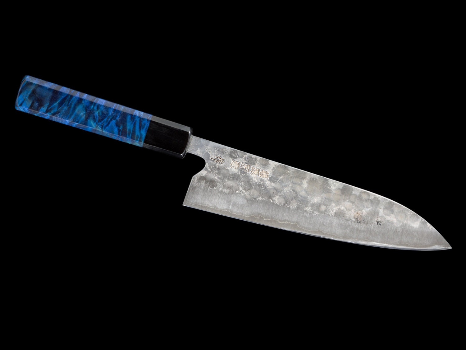 Worlds Best Edged Chef Knife Gorgeous Cobalt Blue T Fujiwara