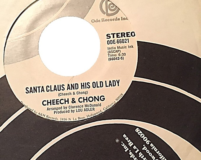 Vintage Cheech & Chong Vinyl - 1971 Santa Claus and His Old Lady and Dave - Comedy Sketckes by Cheech and Chong