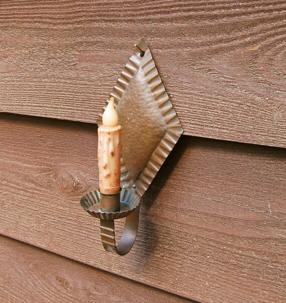 Copper Candle Sconce Vintage Hammered Copper Candle Sconce