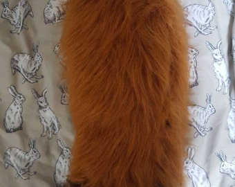Zootopia Zootropilis Nick Wilde Fox Tail and Ears Cosplay. Large. Faux fur Luxury Ginger Long hair Clip Fluffy Kawaii Vulpix