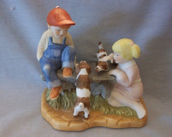 Paul Sebastian Children with Dogs Figurines, Collectible Figurines, Children Figurines, Dog Figurines, Animal Figurines, Paul Sebastian