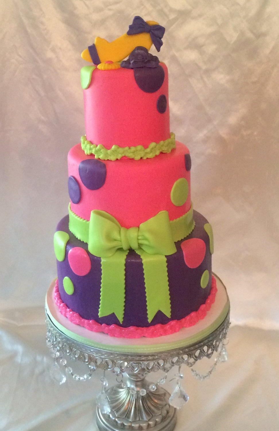 Polka Dot Fake Cake Prop Cake Event Cake Dummy Cake