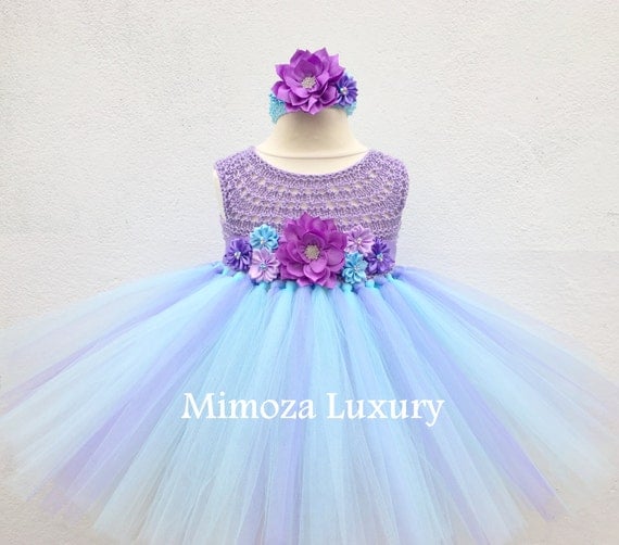 Flowergirl dress, tutu dress,bridesmaid dress, princess dress, silk crochet top tulle dress, hand knit silk top tutu dress