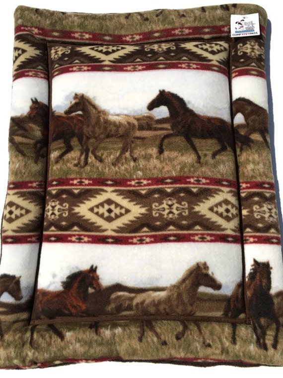 Southwestern Pet Bed Small Dog Pad Dog Crate Mat by ComfyPetPads