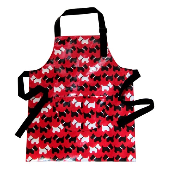 Waterproof Laminated Cotton Adult Size Apron Machine Washable