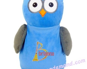 stuffed blue owl