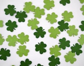 Shamrock Confetti - 100 Pieces - Saint Patricks Day Party - St. Pats Day - Clover Leaf - Table Scatter Decoration - Green - Laser Cut