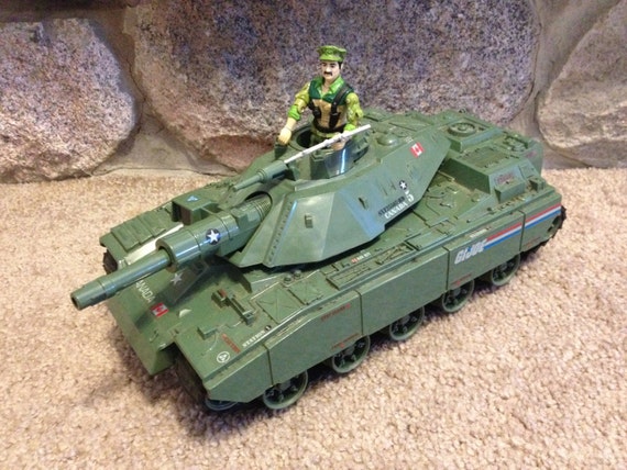 Gi Joe 1982 : Motorized Battle Tank with Figure Tested and
