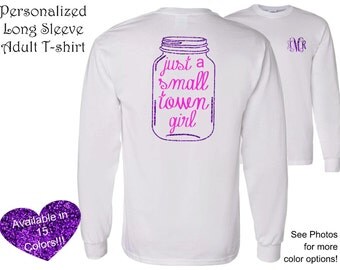 1 Long Sleeve Adult Personalized Tshirt, Monogrammed tshirt,personalized shirt,Christmas gift,Monogram gifts,custom tshirt,personalized gift