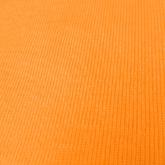 Orange 1x1 Baby Rib Knit Fabric 100% Cotton by 1derfulldeals