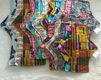 Made to order Set of 15 cloth pads, Cloth pad set, cloth pad set, cloth menstrual pads, menstrual pads, mama cloth