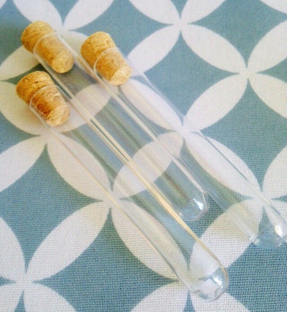 200 x 11ml Plastic Test Tubes & Corks 4 Clear Tubes