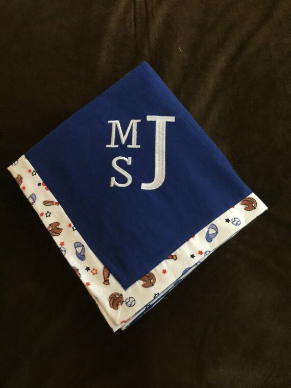 Items similar to Receiving Blanket, Monogrammed Receiving Blanket, Baby Blanket on Etsy
