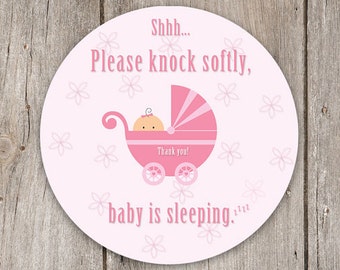Please knock sign | Etsy