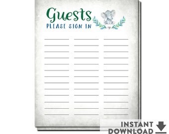 DIY Guest Sign-In Sheet Printable for a Wedding Bridal