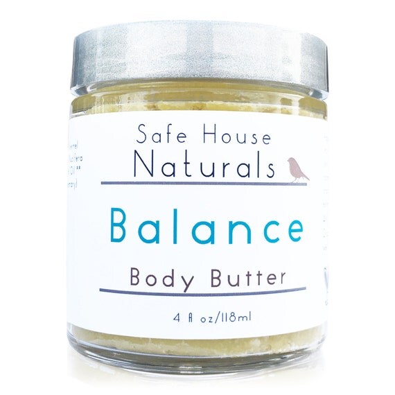 Two 4 oz Jars All Natural Vegan Body Butter by SafeHouseNaturals