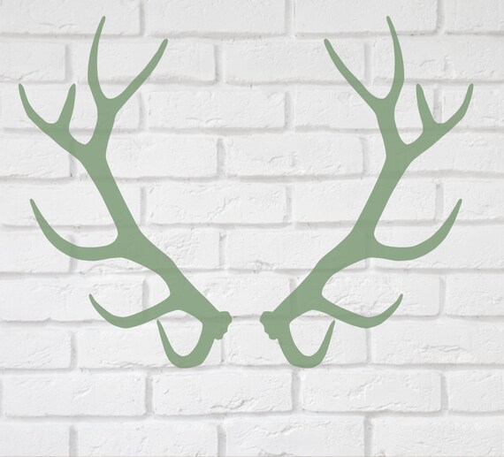 Antler stencil 10 to 19 inches high.