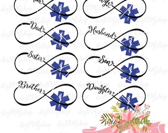 EMT Infinity SVG | emt Wife | emt Mom | Cut File | svg DXF | svg files for Cricut and Silhouette