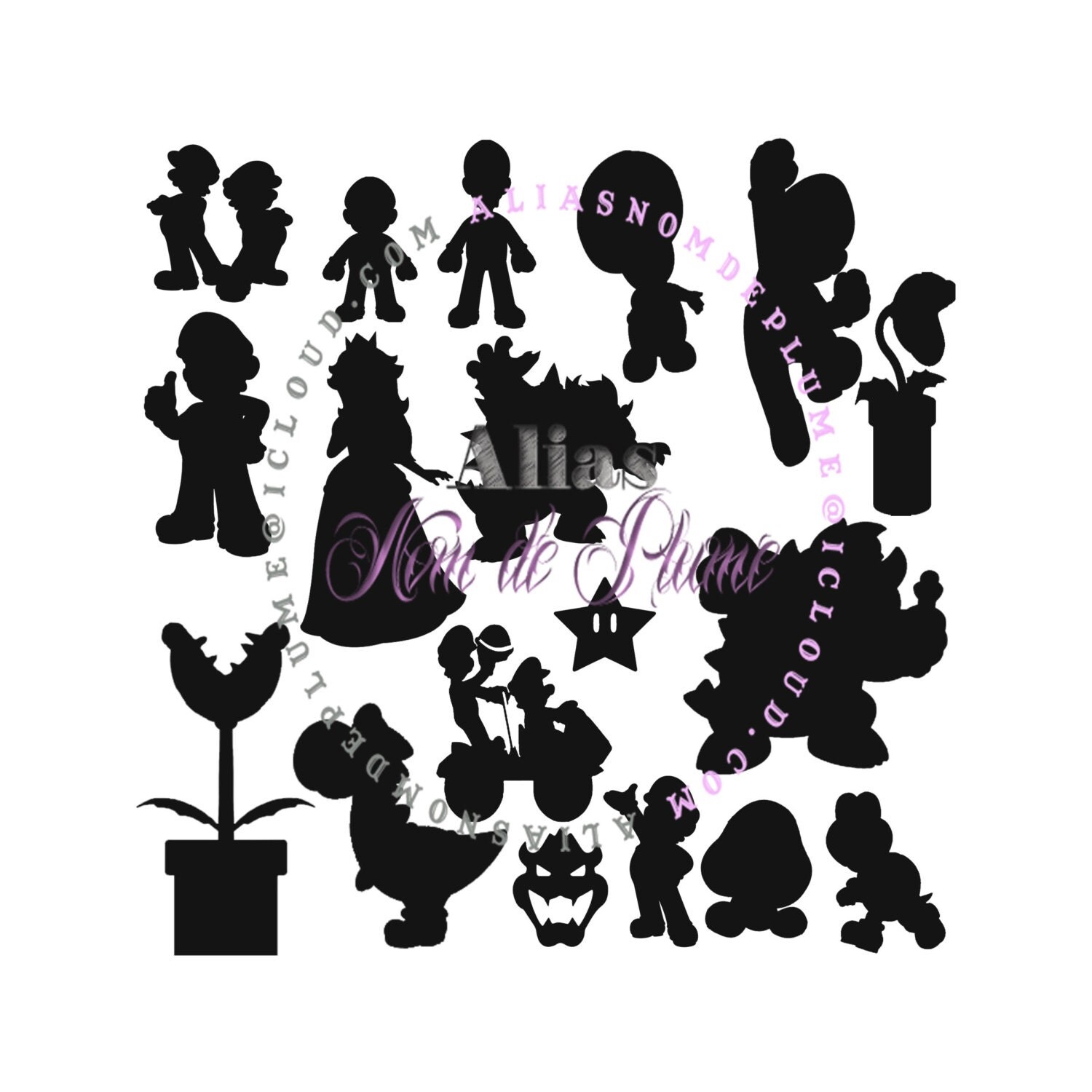 Free Free 175 Silhouette Super Mario Svg Free SVG PNG EPS DXF File