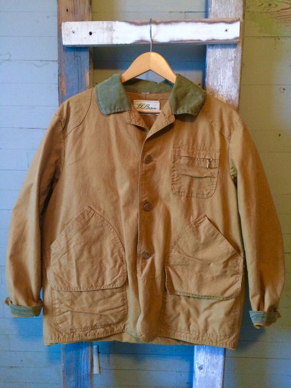 Vintage LL Bean Canvas Field Hunting Jacket Barn Coat