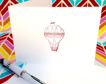 Inspirational 66 Blank Card Hot Air Balloon