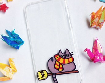 Hand painted Harry Potter phone case, iPhone 6 case, iPhone 6s case, iPhone 7 case, Cat phone case , Samsung Galaxy S7 Edge Case