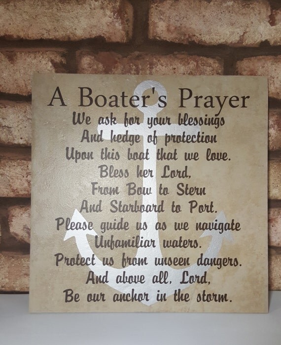 BOATER'S PRAYER Boating Prayer Love My Boat Boat