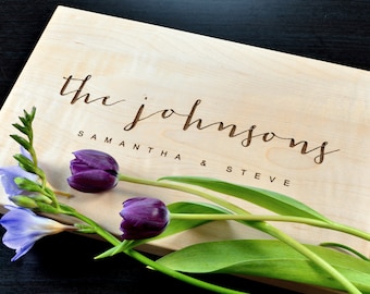 Personalized Cutting Board-Engraved, Custom Cutting Board, Personalized Wedding Gift, Housewarming Gift, Anniversary Gift, Engagement Gift