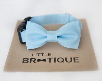 Light Blue Dog Bow Tie Sent 3-5 business days after you order