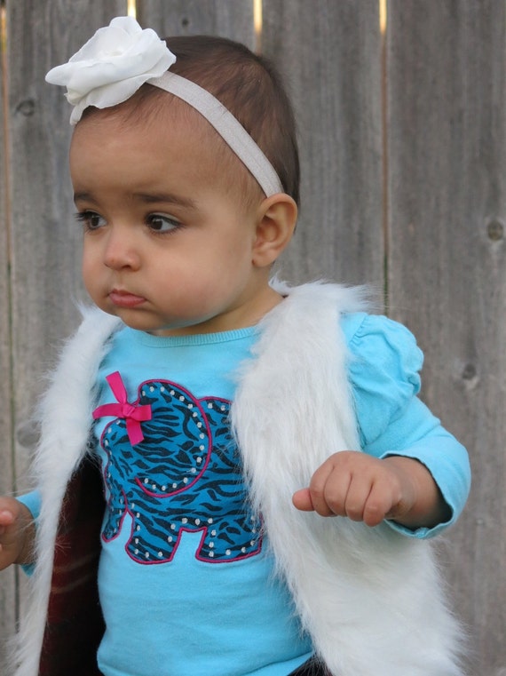 Baby fur vest winter baby outfit Baby clothes by AMcrewdesigns