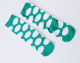 Cute Baby Grey Fox Knee Cotton Sock Stocking Colorful by Naikenook