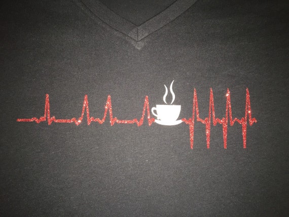 coffee ekg shirt