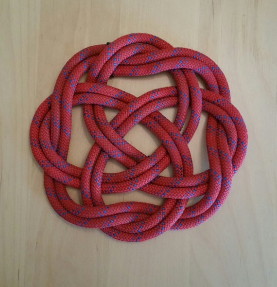 Nautical Knot Marine Decor Rope art Trivet Wall by NautiNarwhal