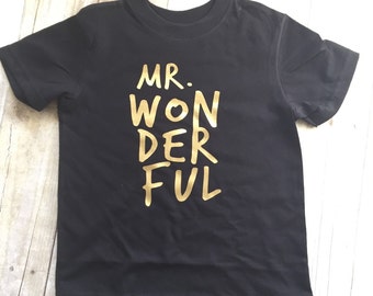 mr wonderful t shirt