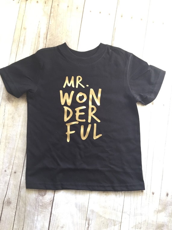 mr wonderful t shirt