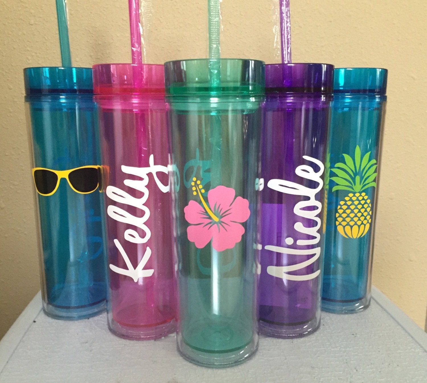 Summer Tumblers Beach Tumblers Family Vacation Tumblers