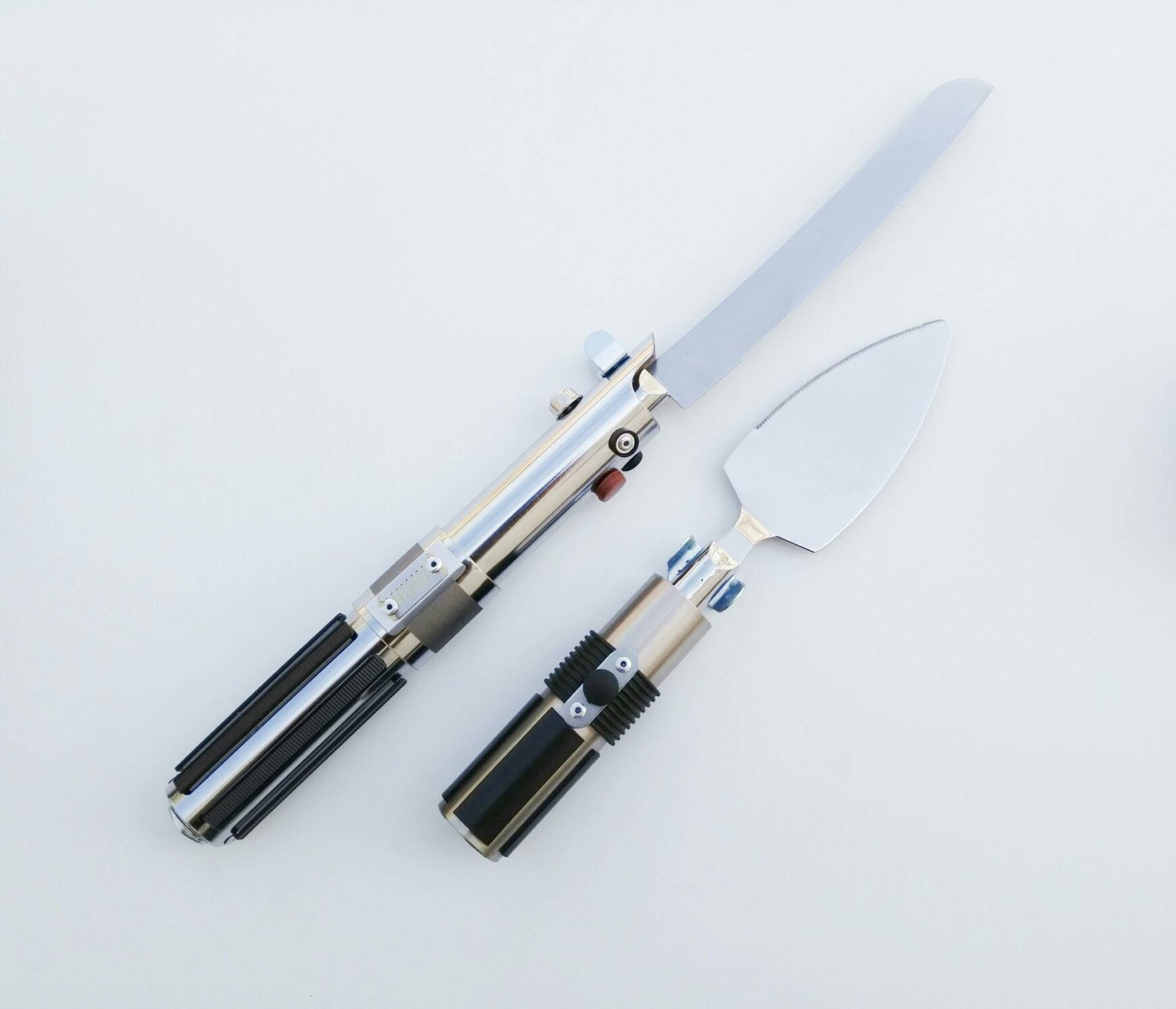 Lightsaber Cake Knife Set by SaltLakeSaberCo on Etsy