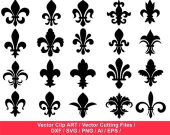 Fleur De Lis Clipart, Fleur De Lis svg, Fleur De Lis Silhouette, Fleur de Lis Clip Art, Fleur de Lis Clip Art, Fleur-de-lis