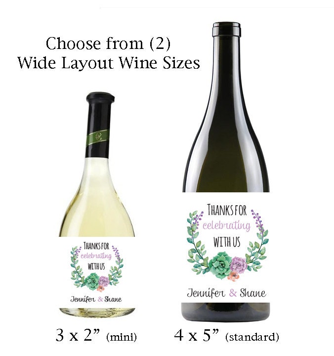 Engagement Wine Labels Custom Wedding Wine Labels by DesignsByZal