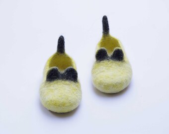 Wool children slippers-felted kids slippers-baby wool slippers-toddler wool slippers-kids felt shoes-funny baby slippers