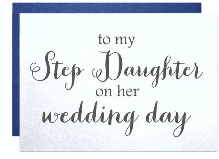 Wedding card to step daughter bridal shower cards by PicmatCards