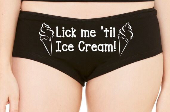 LICK ME Til Ice CREAM Until I Scream Wife Honeymoon Bridal