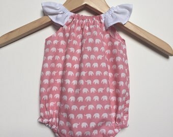 Handmade Baby Girls Romper Playsuit - Sizes 000,00,0, 1