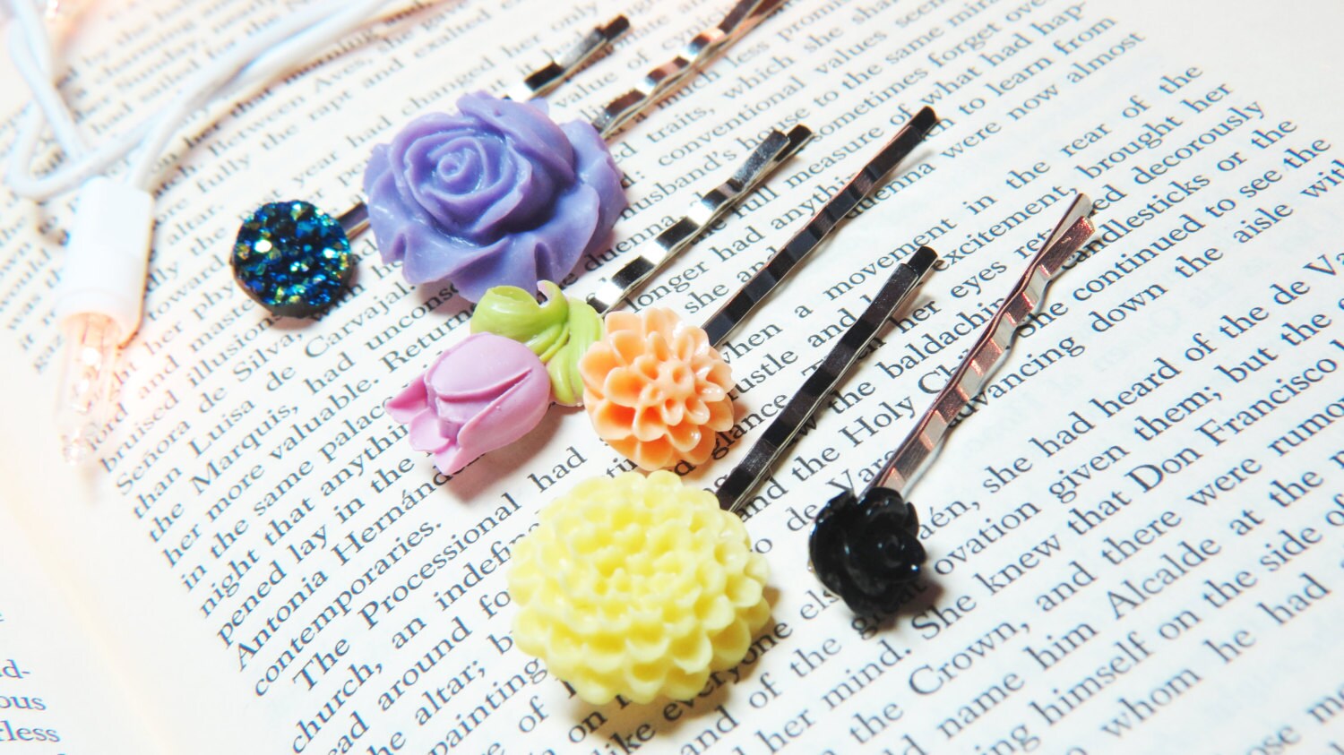 Bobby Pins Hair Pins Hair Clips Flower Bobby Pins